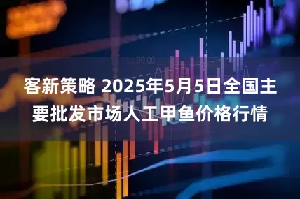 客新策略 2025年5月5日全国主要批发市场人工甲鱼价格行情